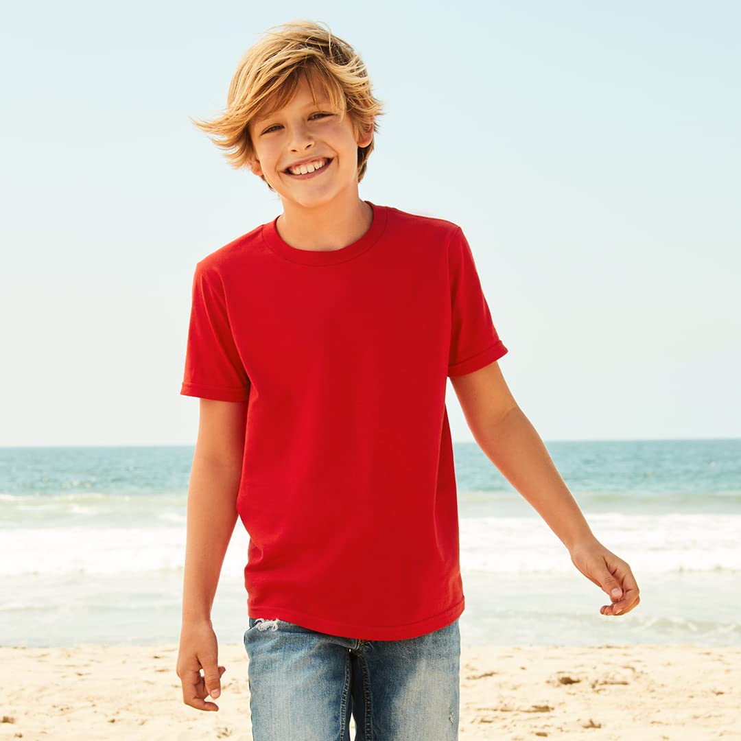 Marky G Apparel Boys' Big & Tall Jersey Cotton T-Shirt - Soft Comfortable Tee for School, Play & Everyday Wear