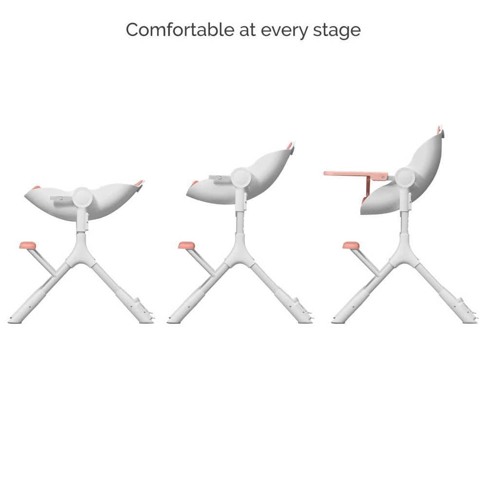 Oribel Cocoon Z Glider High Chair - Adjustable Baby Feeding Seat with 360° Rotation & Foldable Design - Perfect for Home, Restaurant & Travel Use