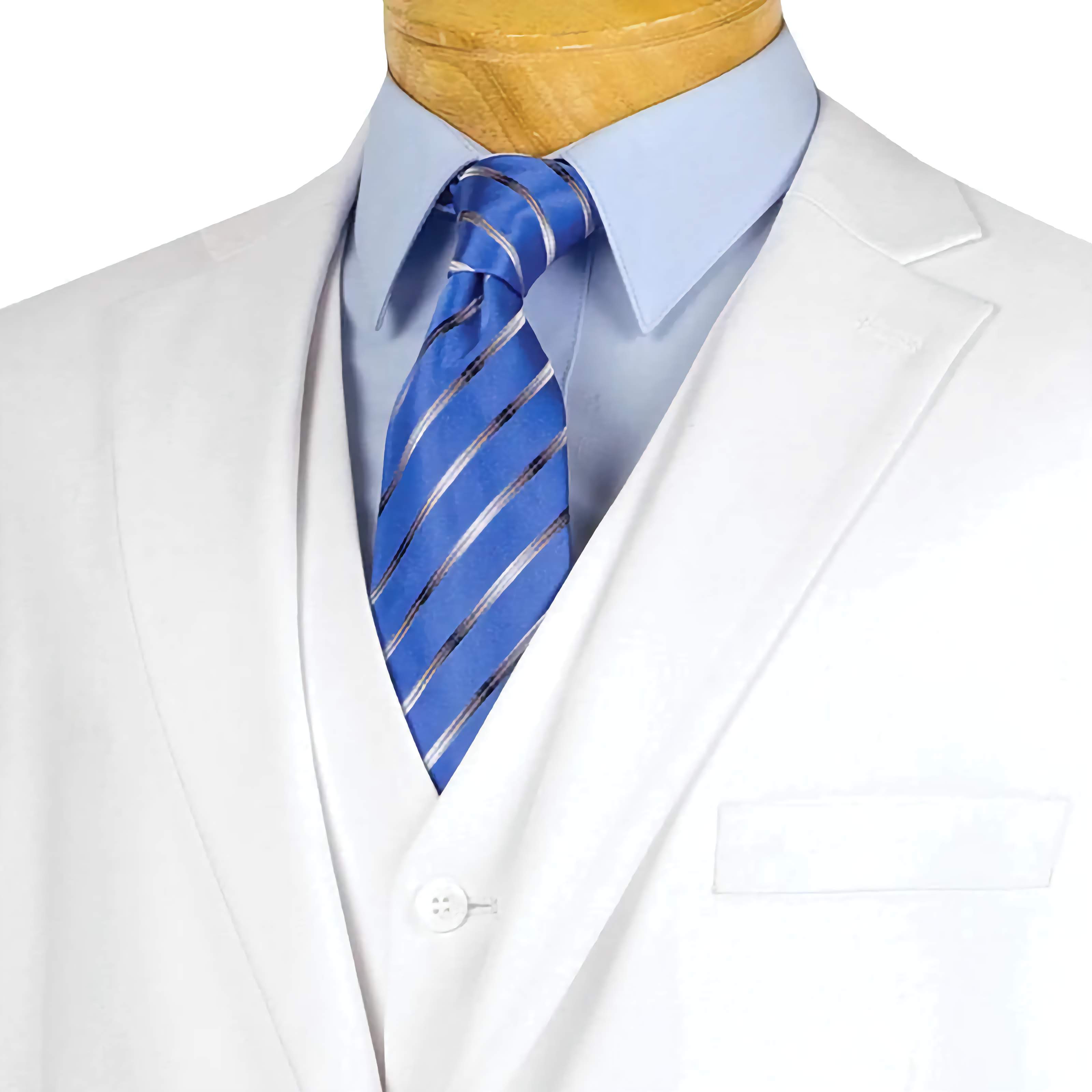 Men's Regular Fit 3-Piece Suit with 2 Buttons in White | Formal Business Attire for Weddings, Interviews & Office Wear