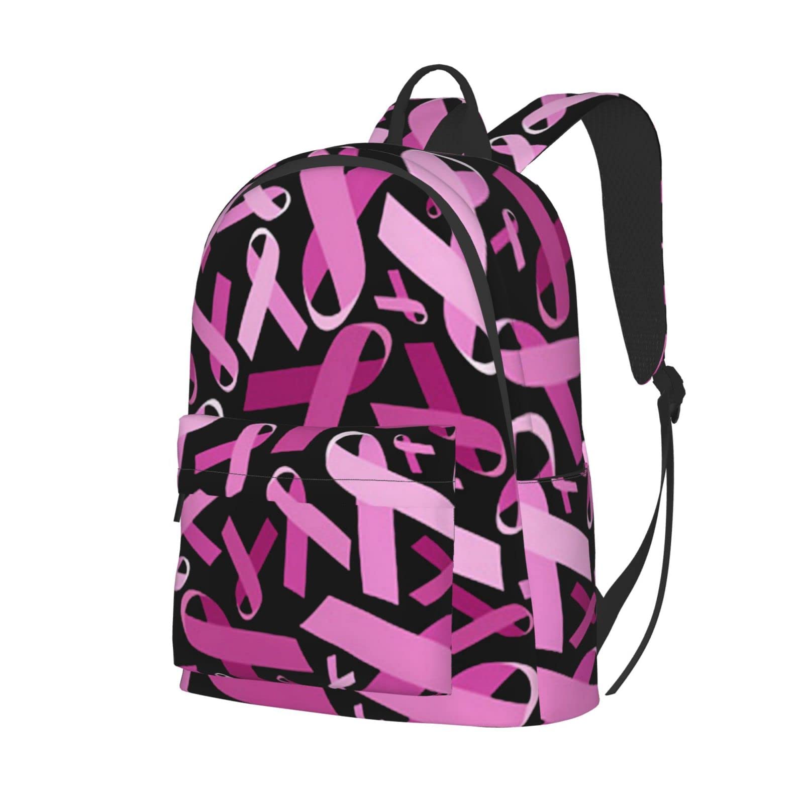 Pink Ribbon Backpack for Women & Men - Casual, Travel, Work & Camping