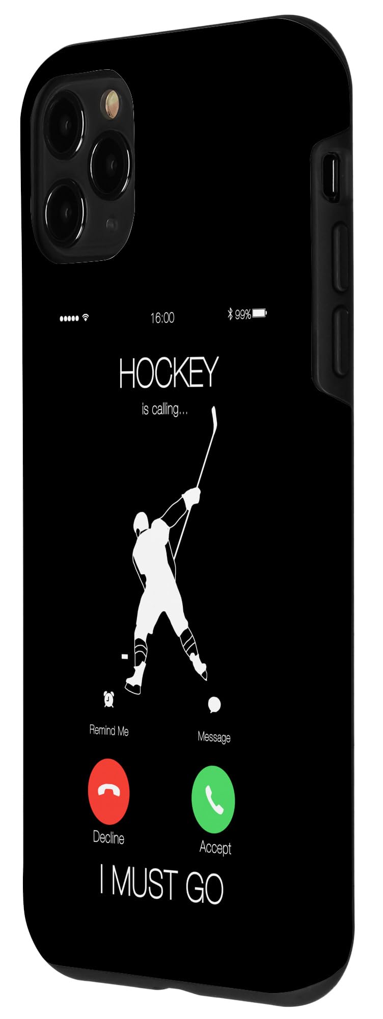 iPhone 11 Pro Hockey Player Case - Shockproof Protective Phone Cover for Hockey Fans | Perfect for Hockey Games, Training & Everyday Use