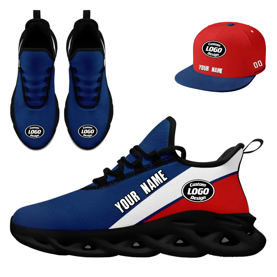 Custom Maxsoul Sneakers & Hat Combo Set - Personalized Athletic Shoes & Apparel for Gifts, Brand Promotion, Fan Festivals & Events - Perfect for Sports Enthusiasts, Corporate Gifts & Team Events