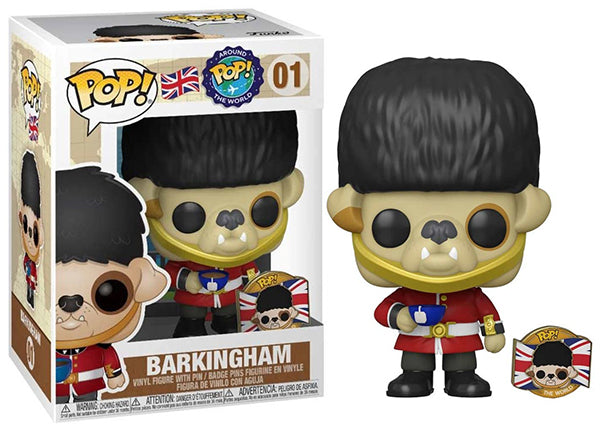 Funko Pop! Vinyl Figure - Barkingham with Pin (Pop! Around The World Series) - Perfect for Collectors and Disney Fans - Home Display & Office Decor