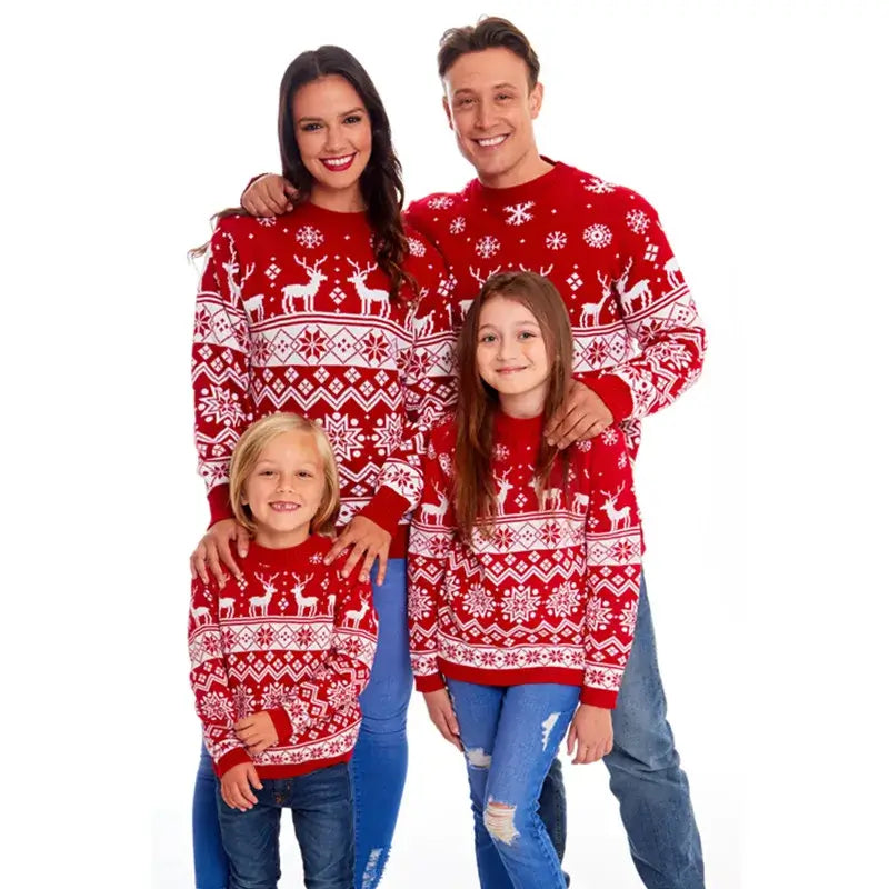 Family Matching Christmas Pajamas Set - 100% Cotton Holiday Pajamas for Mom, Dad & Kids | Christmas Eve, Family Photos & Cozy Winter Nights
