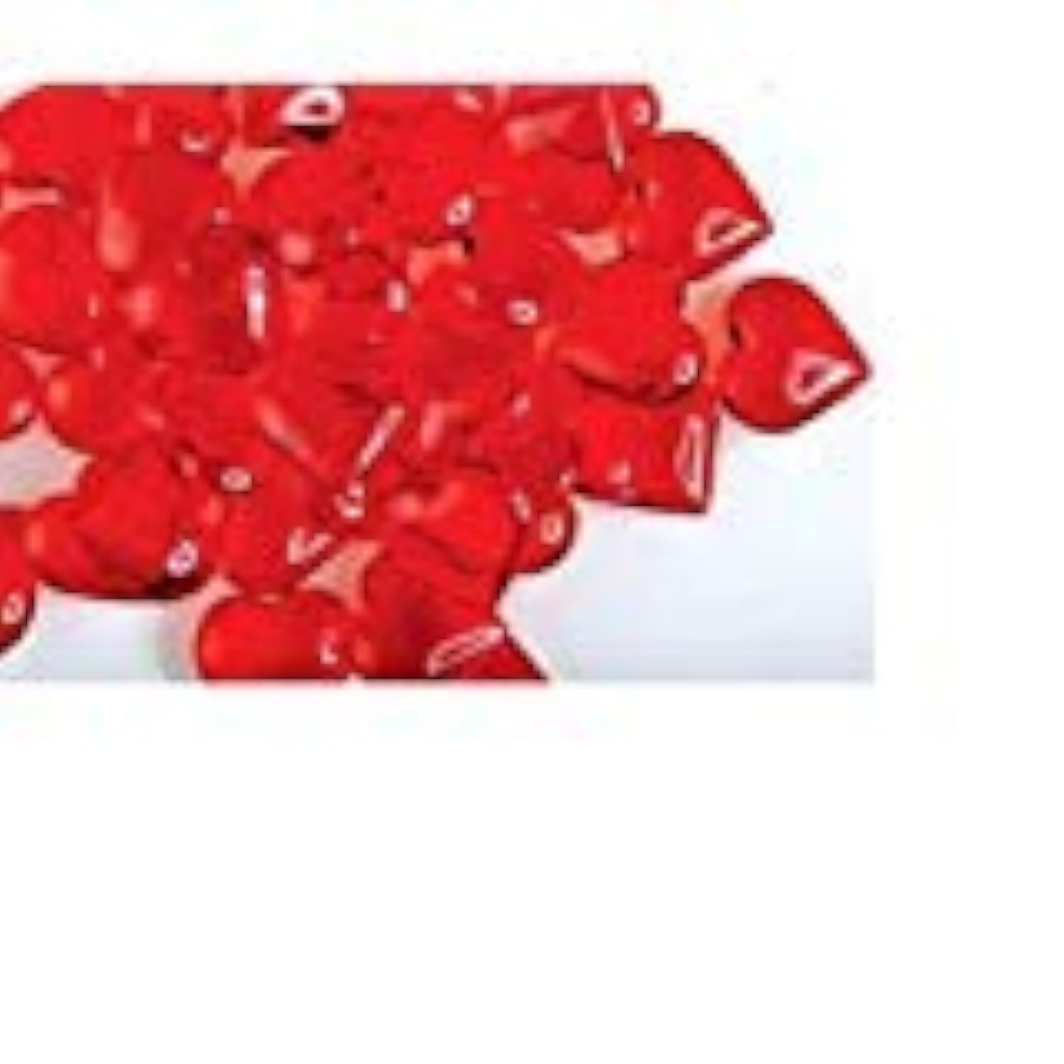 Translucent Red Acrylic Hearts - Vase Filler & Table Scatter Decorations for Weddings, Parties & Home Decor (100-Piece Set) | Elegant Centerpiece Accents for Valentine's Day, Baby Showers & DIY Crafts