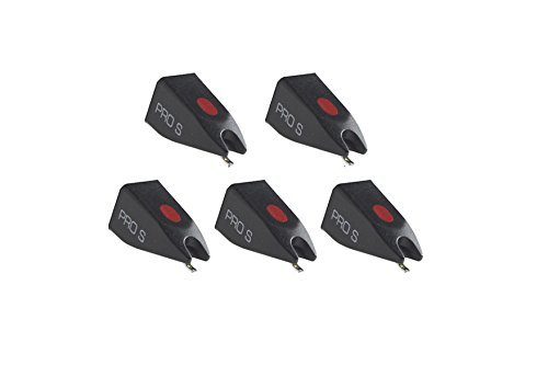 Ortofon Pro S Replacement Stylus - 5-Pack for Turntable & Phono Cartridges - Perfect for DJs, Audiophiles & Vinyl Enthusiasts - Home & Professional Use