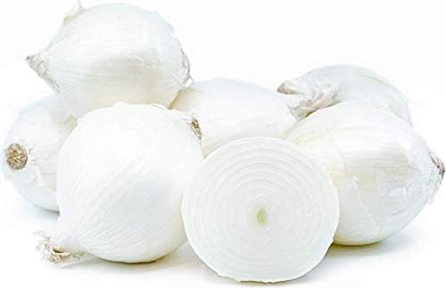 Fresh California-Grown Non-GMO White Onions - 1 Pound Bag | Premium Quality USA Produce for Cooking, Salads & Healthy Recipes