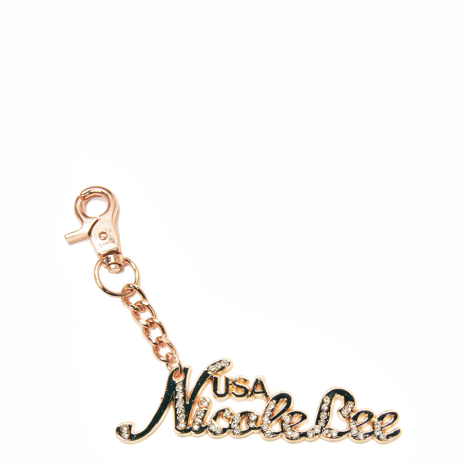 NICOLE LEE Rhinestone Keychain - Stylish Sparkling Key Ring for Women, Perfect for Keychains, Purses & Gift Giving