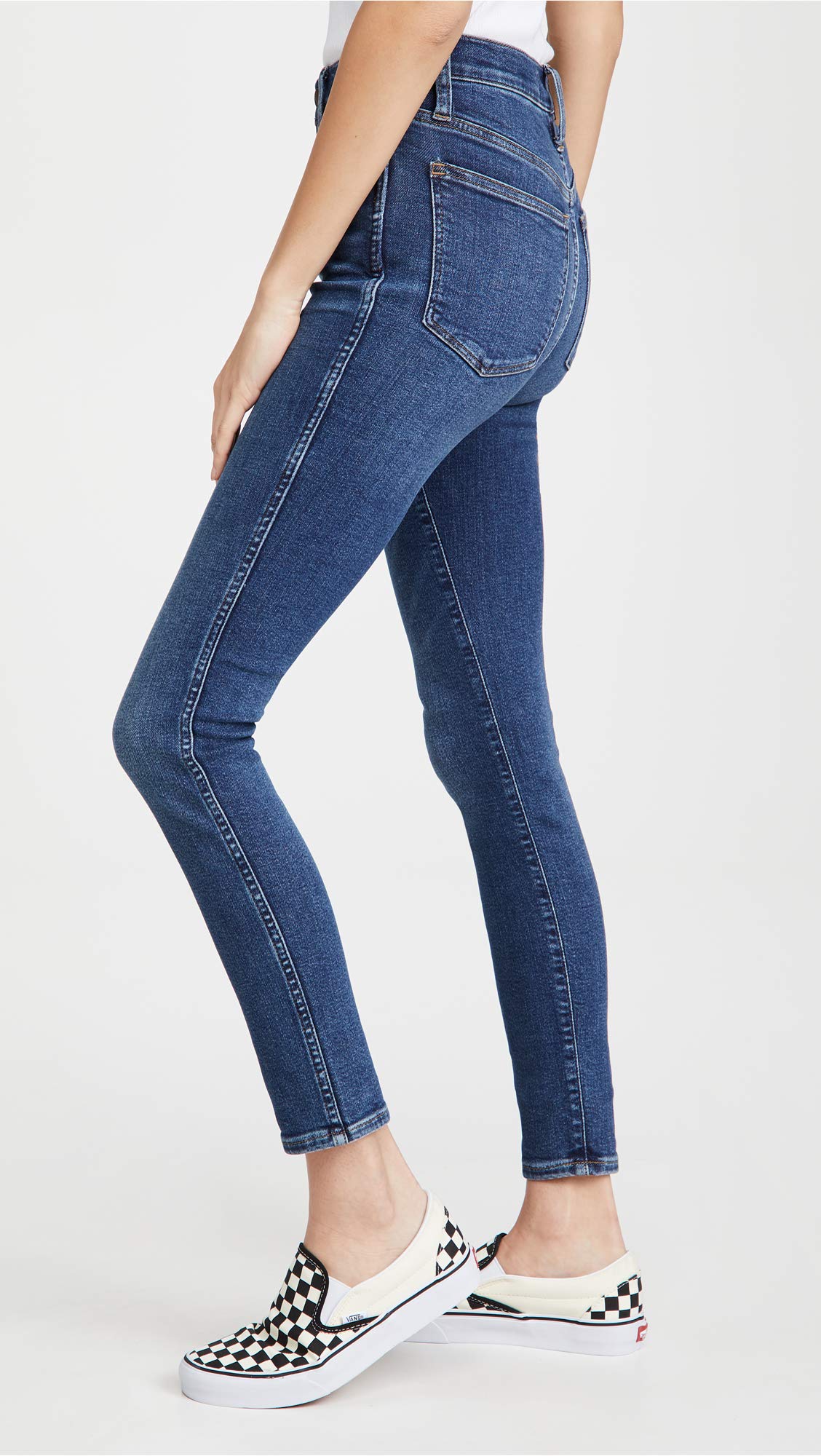 Madewell Women's 10'' High-Rise Skinny Jeans in Wendover Wash - Tencel™ Denim Stretch Jeans for Everyday Comfort | Perfect for Work, Casual Outings & Date Nights