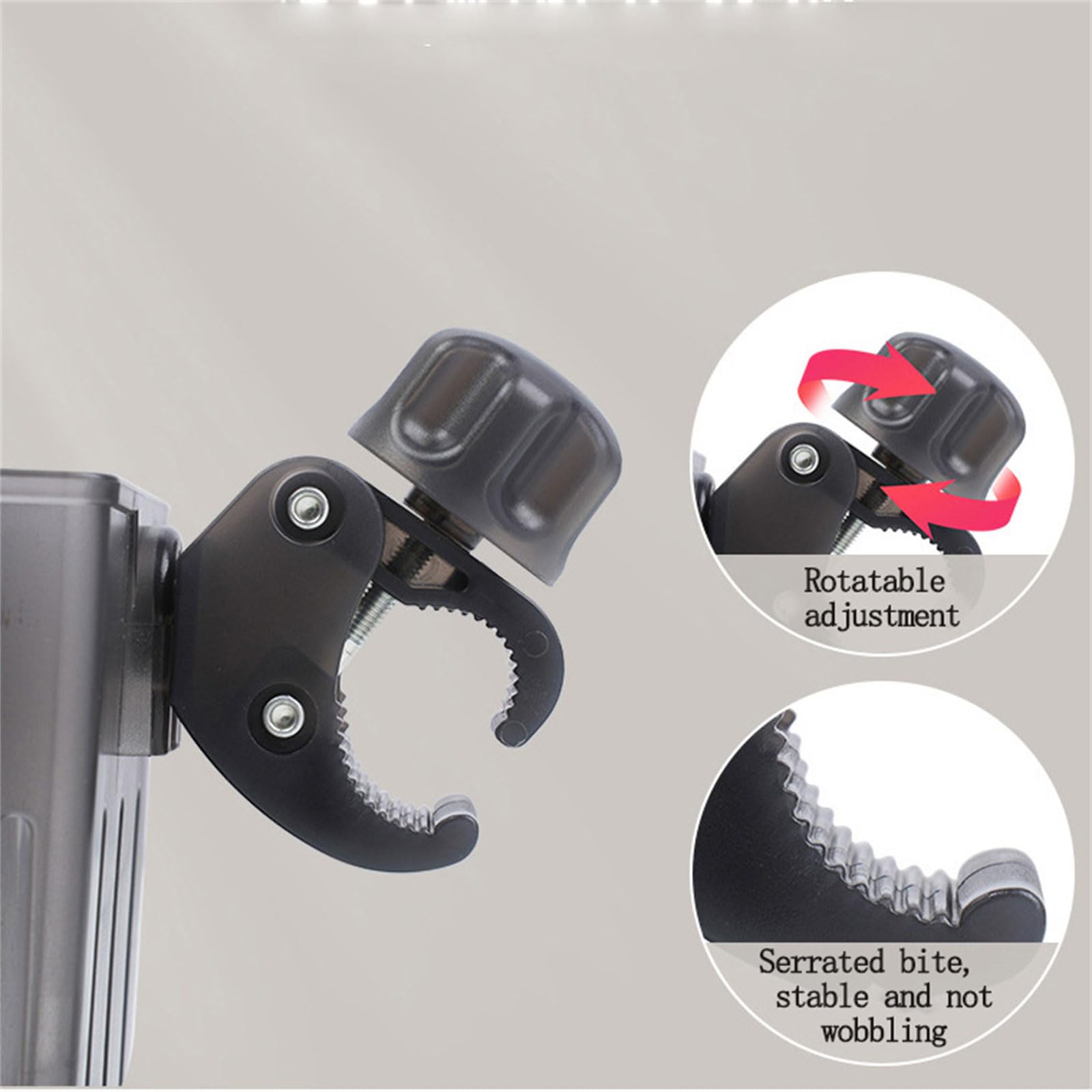 Portable Cup Holder with Phone Mount - Adjustable Drink Holder & Smartphone Stand for Strollers, Bicycles, Cars - Perfect for Parents, Commuters & Travelers