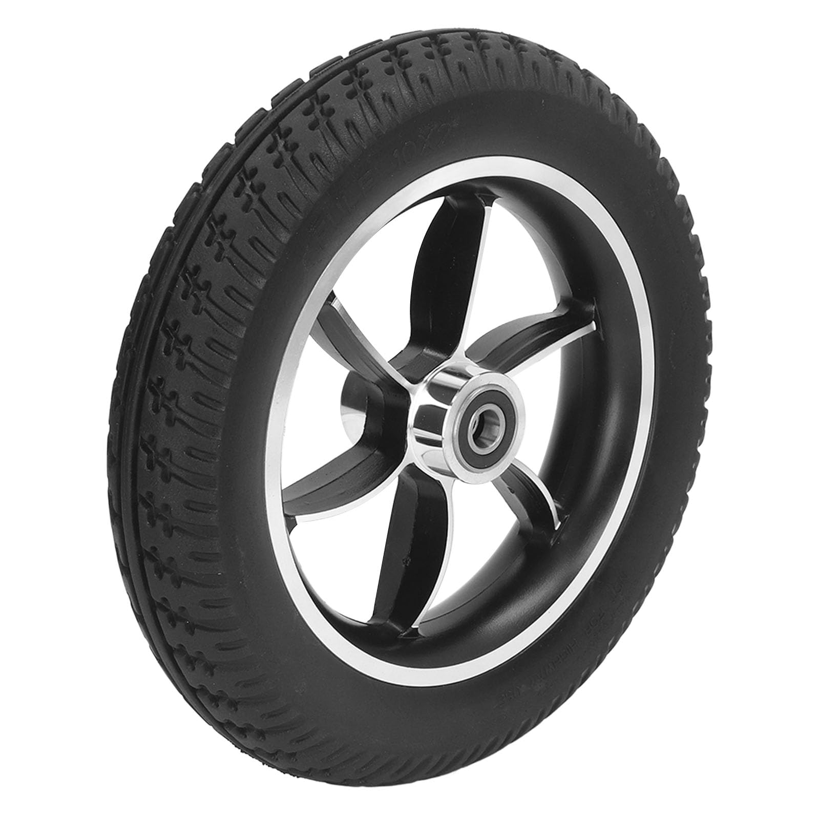 10 Inch Non-Slip Polyurethane Wheelchair Wheels - Durable Mobility Walker Tires for Smooth Movement - Ideal for Indoor/Outdoor Use on Hard Floors & Pavement