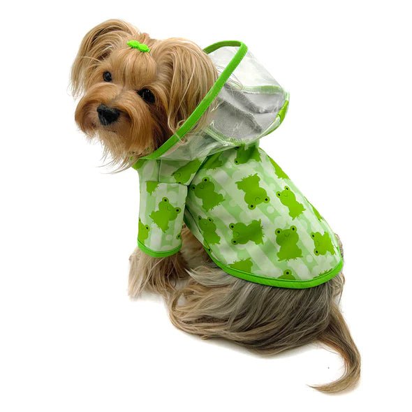 Clear View Froggy Raincoat with Fleece Lining & Detachable Hood - Waterproof Kids Rain Jacket for Outdoor Play, School & Rainy Day Adventures