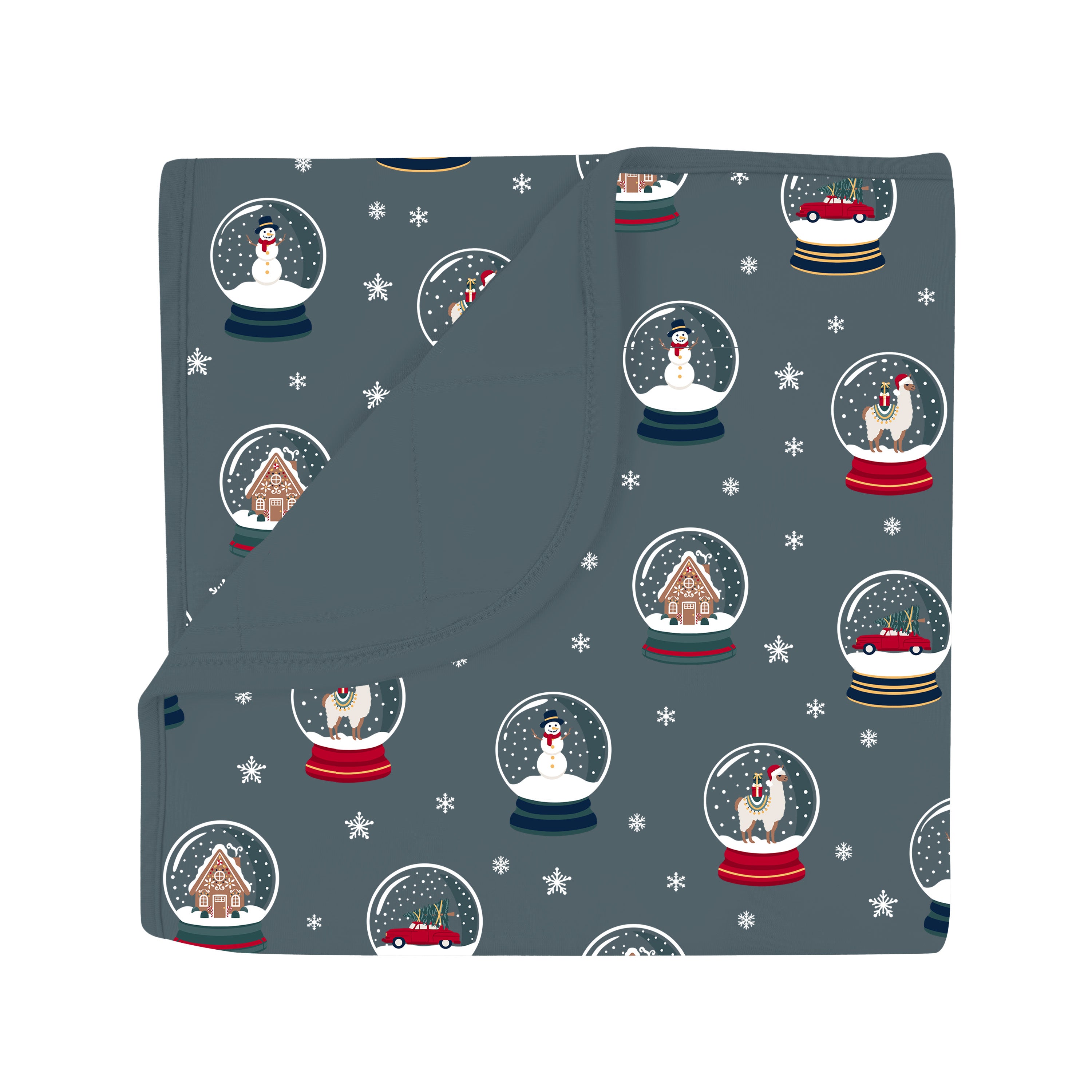 Soft and Cozy Baby Blanket with Snow Globe Design - Perfect for Nursery, Stroller, and Gift Giving