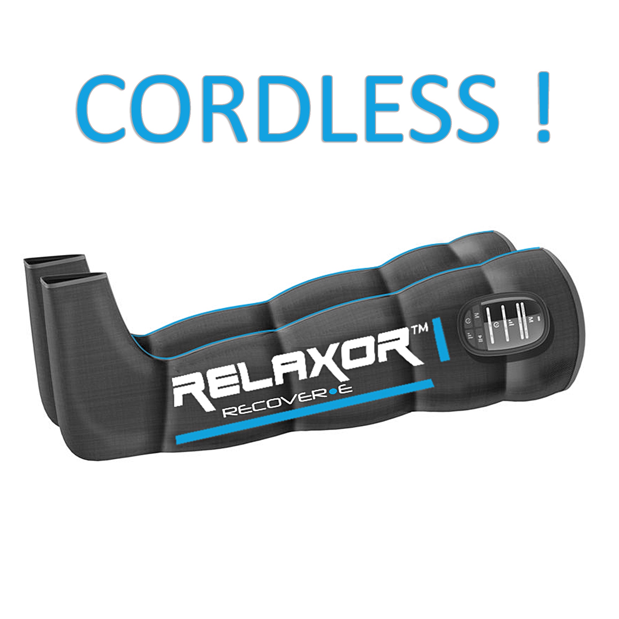 Relaxor Recover E Full Leg Recovery Therapy - Compression Sleeves for Muscle Pain Relief & Circulation - Ideal for Athletes, Runners & Post-Workout Recovery