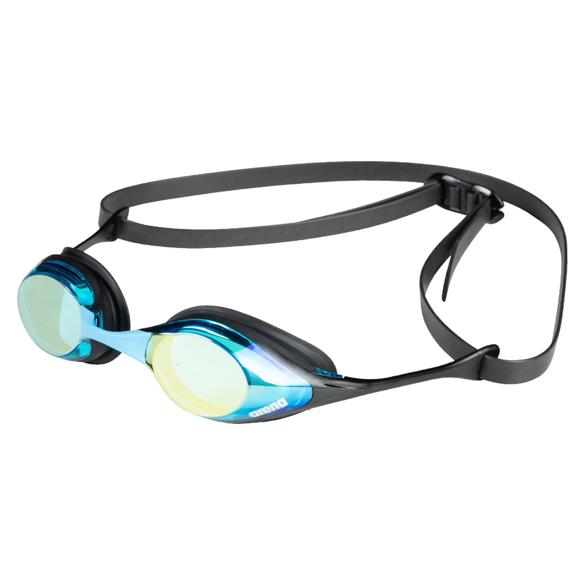 ARENA Unisex Adult Cobra Swipe Anti-Fog Racing Swim Goggles - Polycarbonate Mirror/Non-Mirror Lens - Hydrodynamic Design for Competitive Swimming & Training