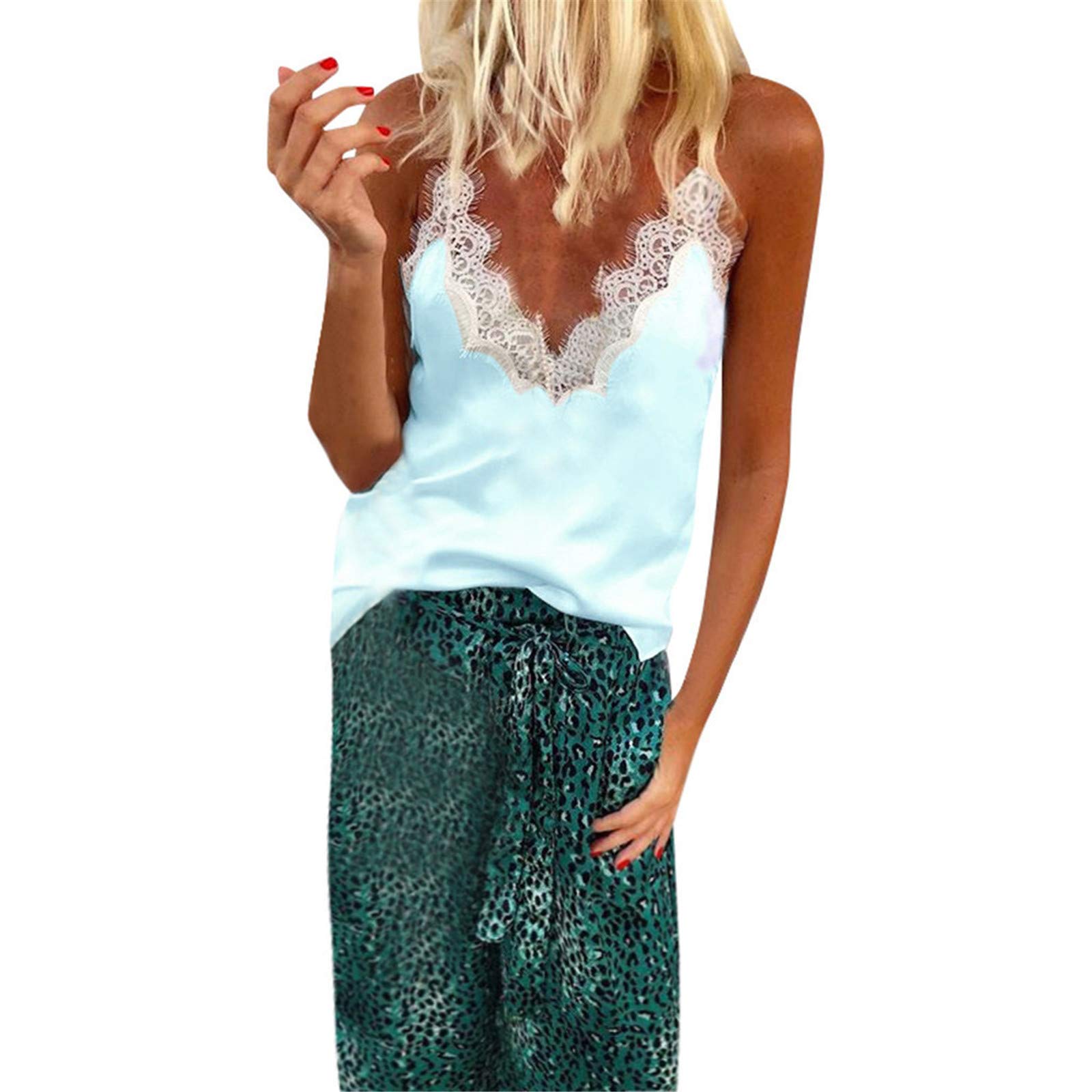 Women's V-Neck Casual Sexy Tank Tops - Basic Summer T-Shirts for Women | Perfect for Gym, Beach, Yoga & Everyday Wear