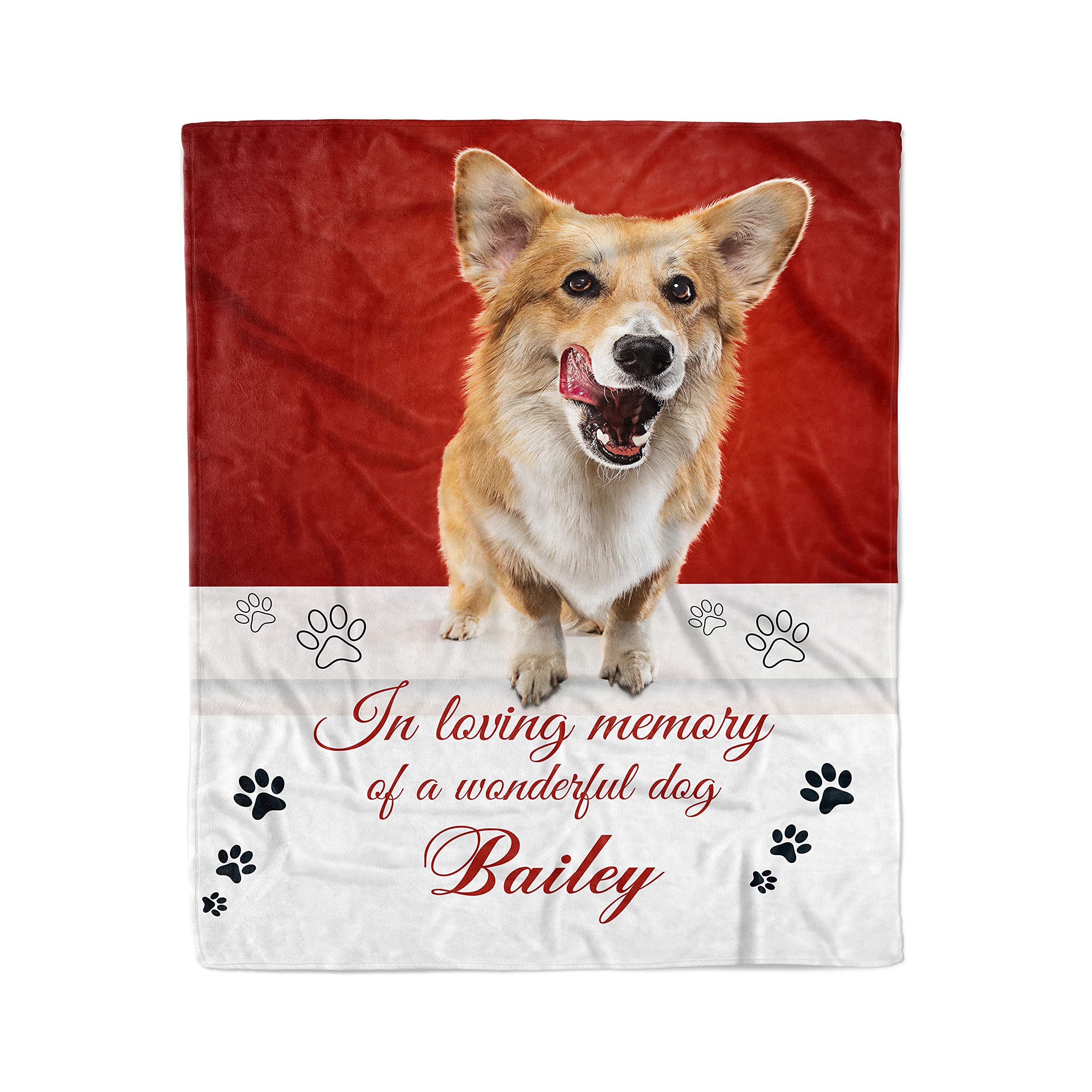 Custom Photo Memory Fleece Throw Blanket - Personalized Anniversary, Valentine's & Christmas Gift (50