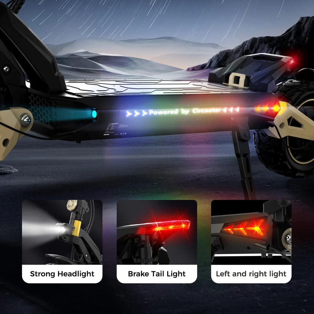 Circooter Cruiser Pro Electric Scooter - 2400W Dual Motor, 38 MPH Top Speed, 40 Mile Range - Commuter & Urban Travel Scooter for Adults