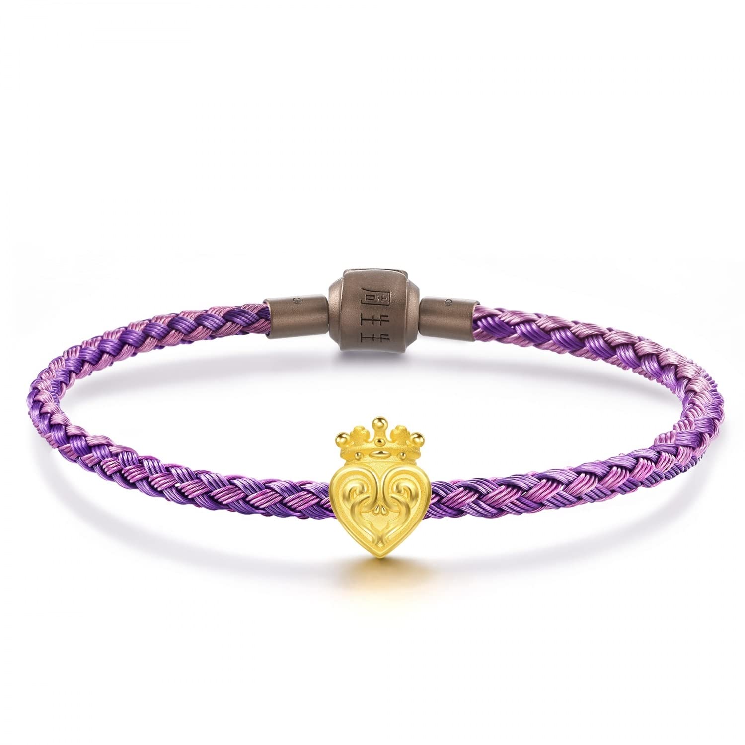 Chow Sang Sang 24K Solid Gold Luckenbooth Mini Charm Bracelet for Women - 999 Pure Gold Jewelry Gift for Anniversary, Birthday & Special Occasions