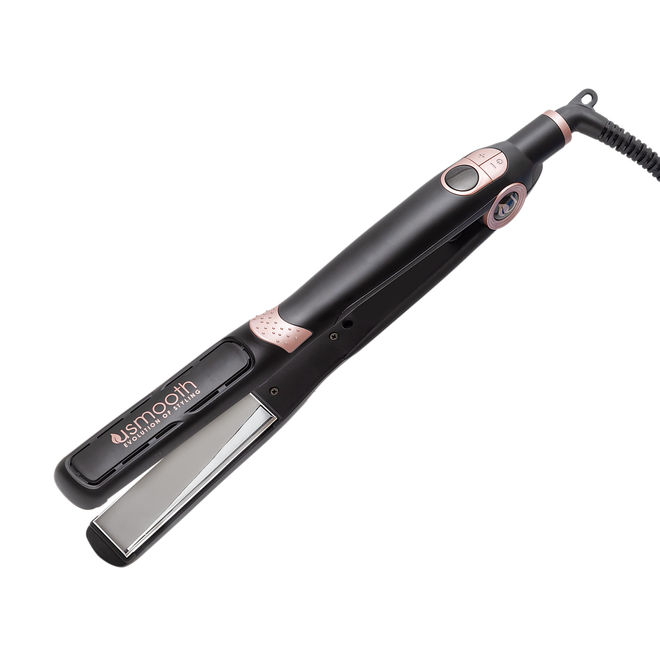 USmooth Professional 1 Inch Hair Straightener & Styling Iron - Salon Quality Flat Iron for Smooth, Shiny Hair - Perfect for Home Use, Travel & Professional Styling