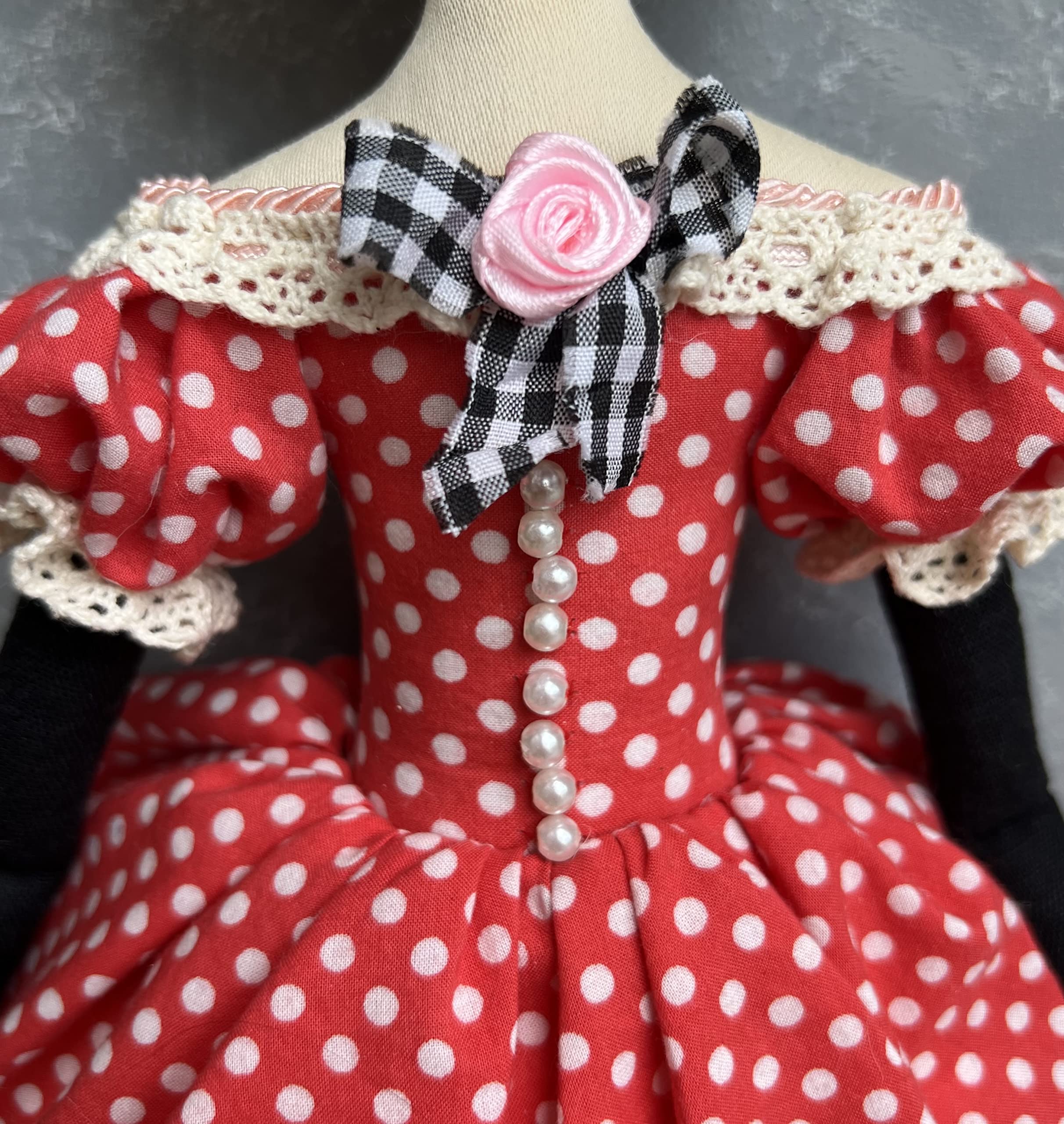 Romantic Tilda Doll Girl Mouse - Perfect for Nursery Decor