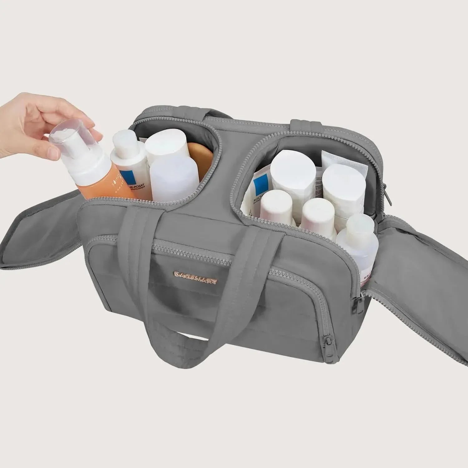 Premium Hanging Toiletry Bag for Travel - Waterproof Cosmetic Organizer with Multiple Pockets - Perfect for Camping, Gym, and Business Trips