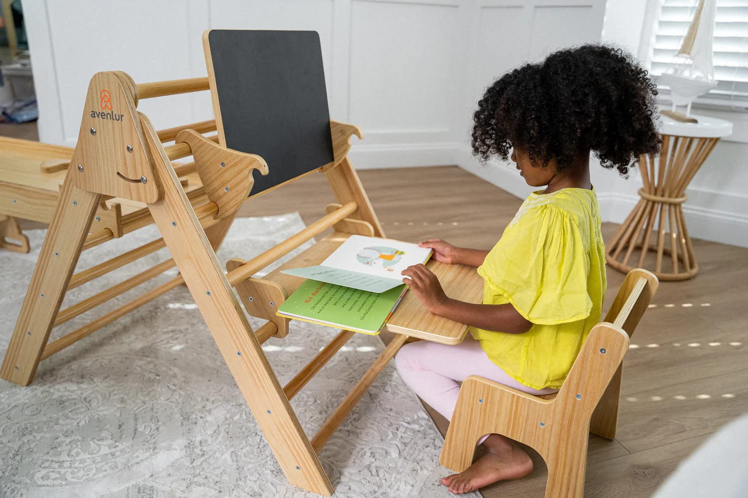 Avenlur Adjustable Desk and Chair Attachment for The Hazel - Perfect for Home Office, Study, and Workspace Organization