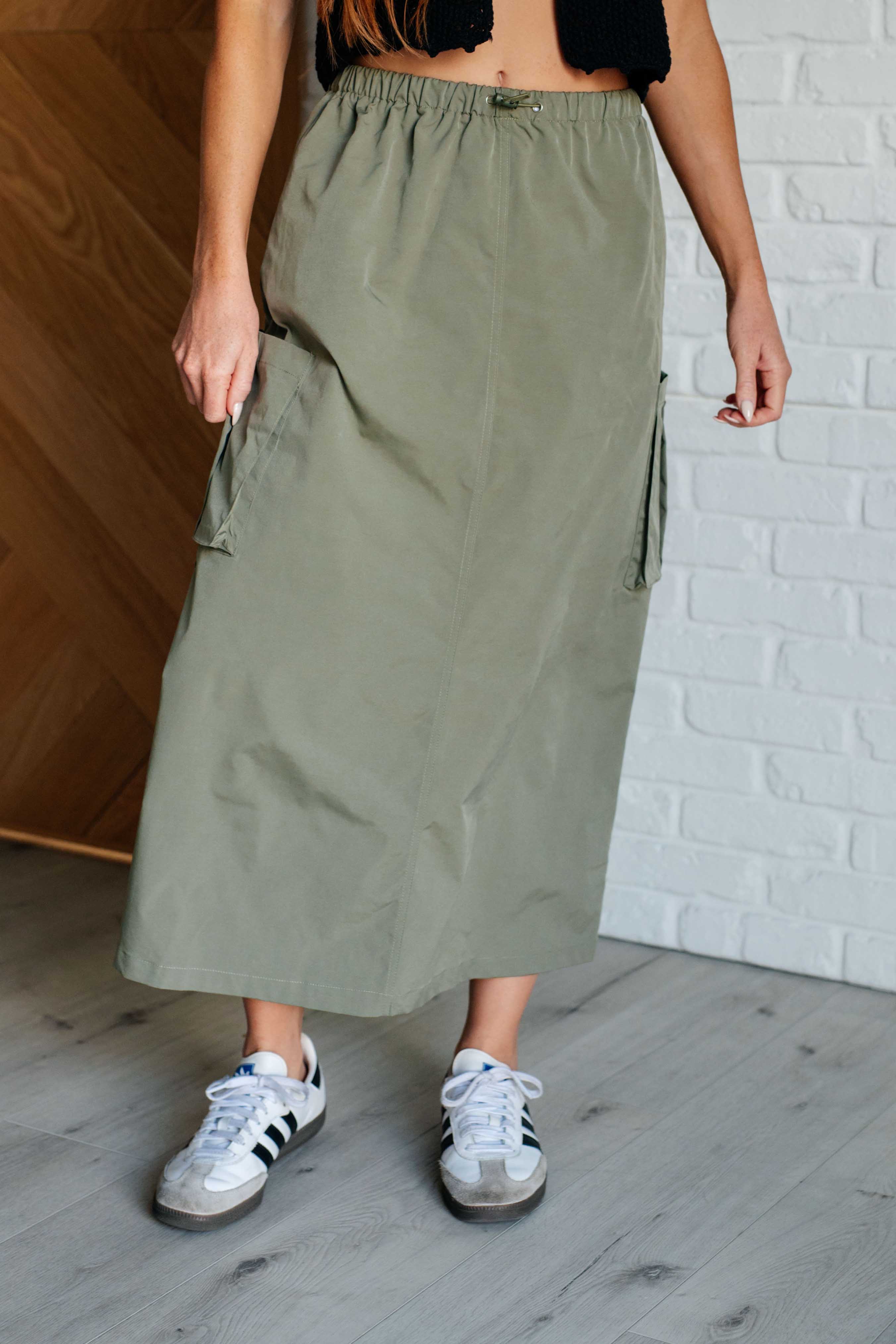 Explain It Away Cargo Skirt - Women's Stylish Utility Skirt with Pockets | Perfect for Casual Outfits, Travel & Outdoor Adventures