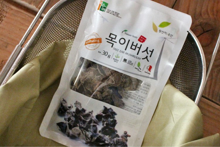Premium Korean Dried Tree Ear Mushroom 30g - 100% Natural & Organic - Perfect for Soups, Stir-Fries & Asian Cuisine