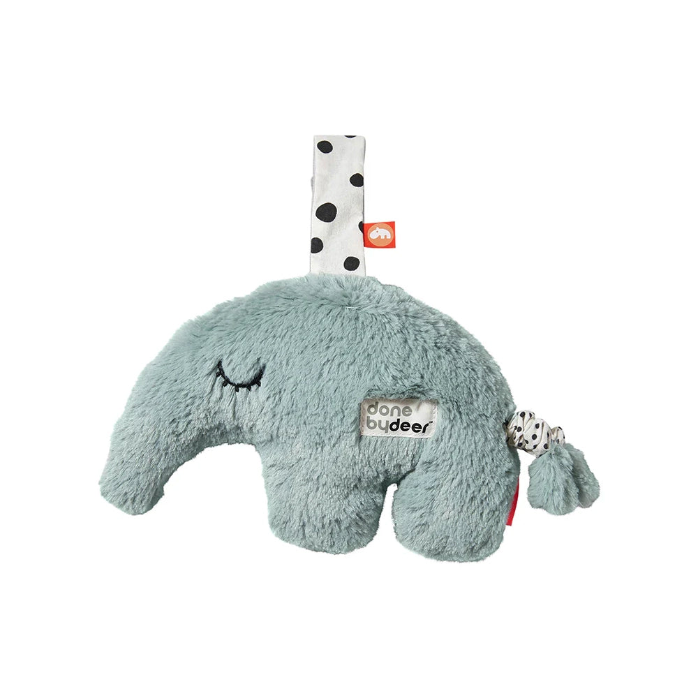 Done by Deer Musical Cuddle Toy - Soft Plush Baby Stuffed Animal with Soothing Lullabies, Blue Antee Design | Perfect Newborn Gift, Nursery Essential & Toddler Comfort Toy for Bedtime & Playtime