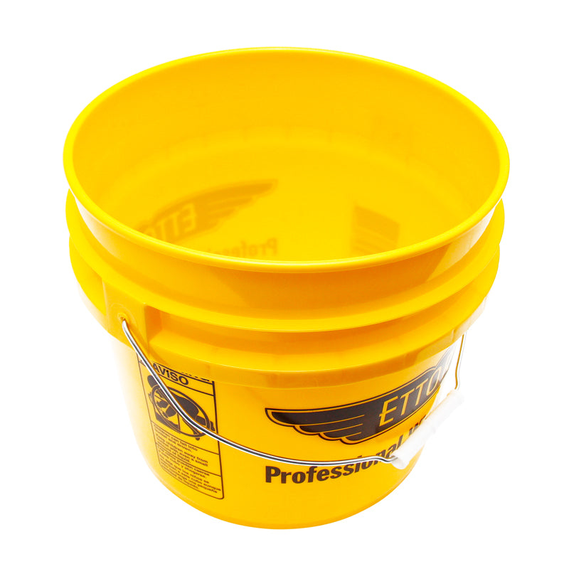 Ettore 3.5 Gallon Bucket - Heavy Duty Plastic Pail for Cleaning, Construction & DIY Projects | Multi-Purpose Utility Container for Home, Garden & Worksite Use