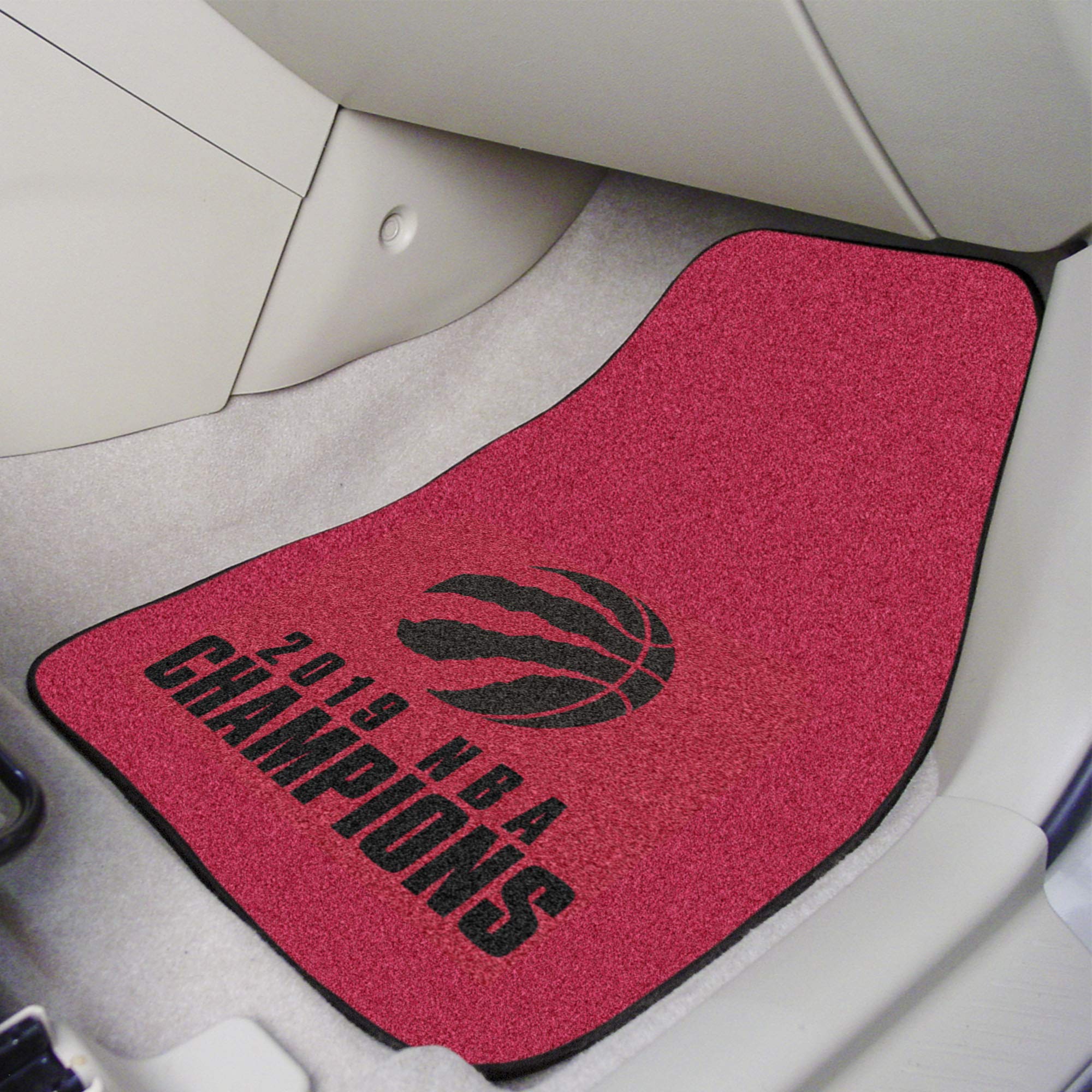 FANMATS NBA Unisex-Adult 2-Piece Car Carpet Mat Set - Durable Floor Mats for Cars, Trucks & SUVs - Team Logo Design for Basketball Fans