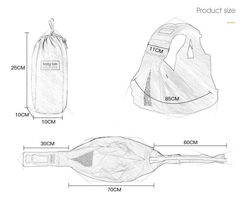 Baby Wrap Newborn Sling Carrier - Soft & Adjustable Infant Side Swing Sling for 0-24 Months - Perfect Baby Shower Gift & Hands-Free Parenting Essential for New Moms - Ideal for Nursing, Shopping & Outdoor Adventures