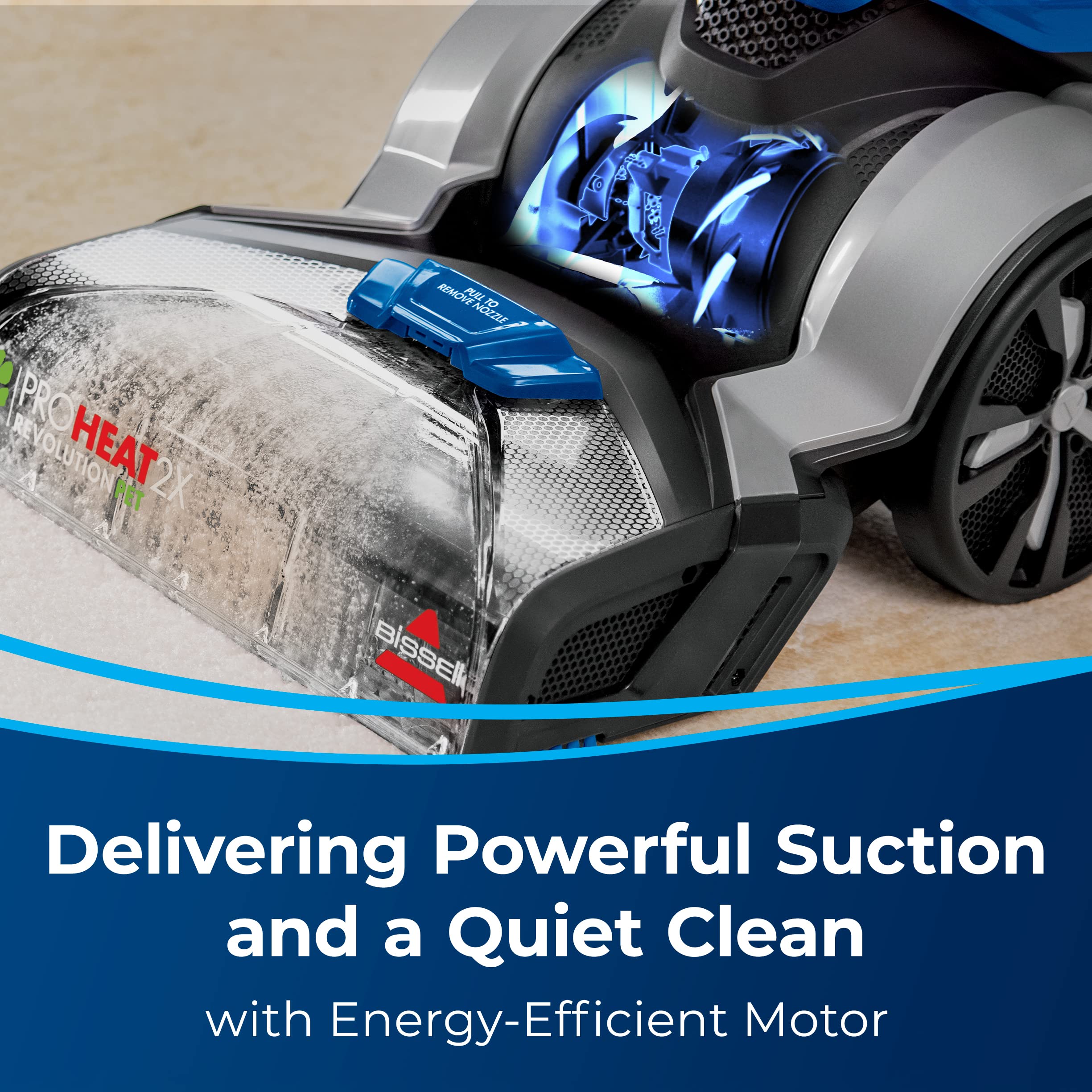 BISSELL ProHeat 2X Revolution Pet Turbo Upright Carpet Cleaner 35799 - Powerful Deep Cleaning for Pet Hair & Stains - Ideal for Home, Office & High-Traffic Areas