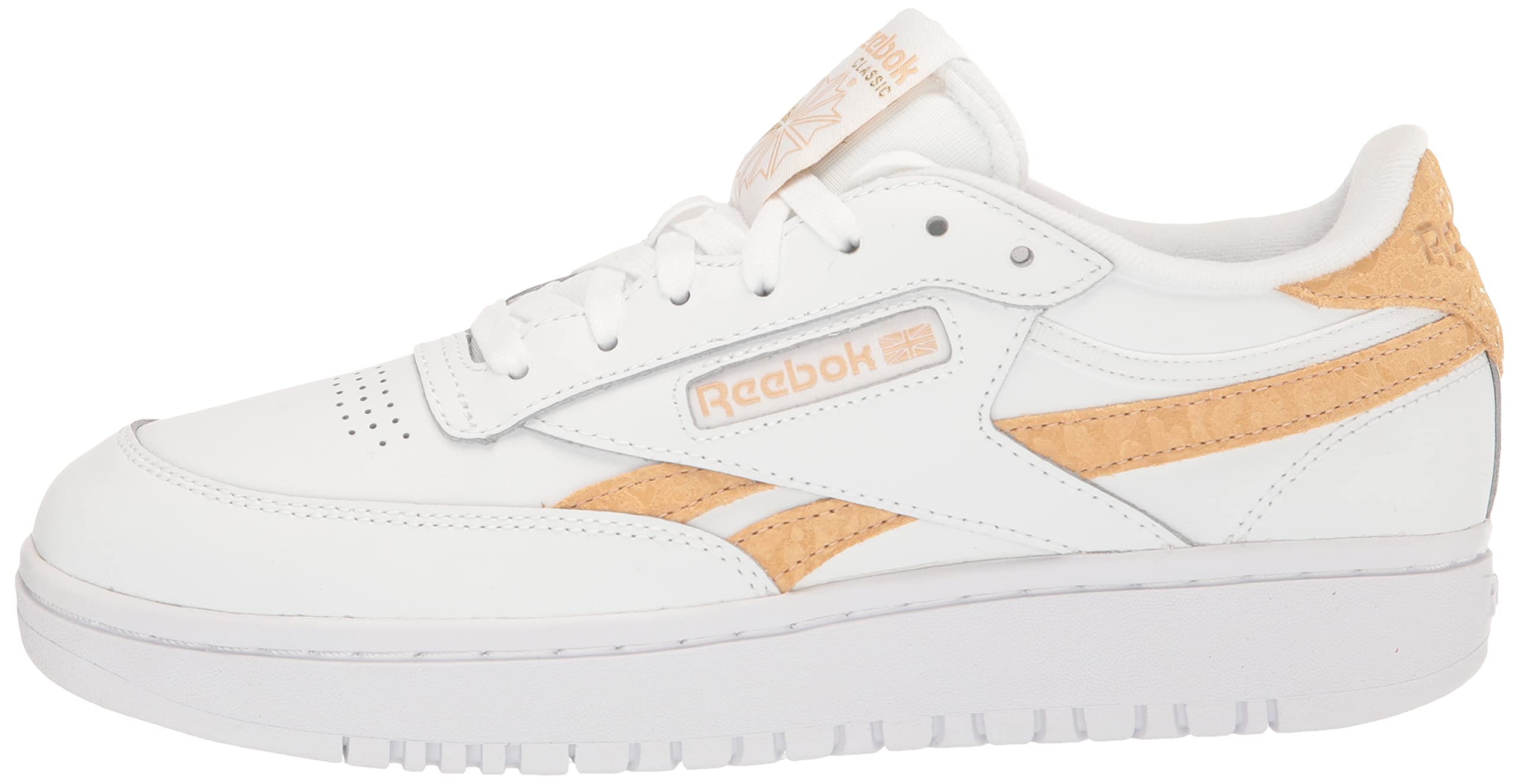 Reebok Women's Club C Double Sneakers - Classic White Leather Tennis Shoes for Women | Casual Wear, Gym, Running & Everyday Comfort