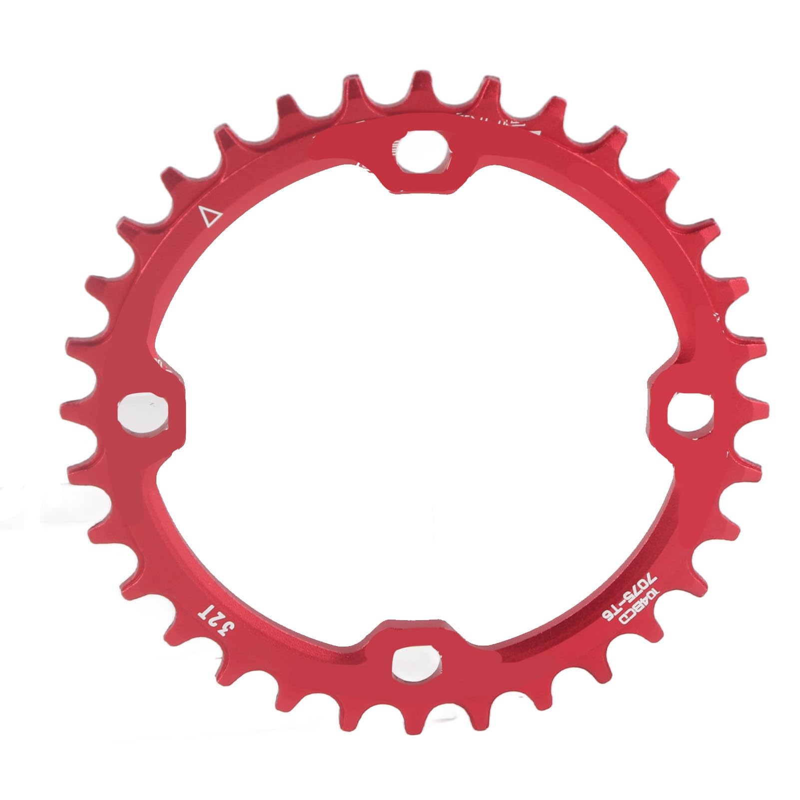 **Dioche 32T Red Bike Chainring - 32/34/36/38T Carbon Steel Narrow Wide Chainring for BCD 104mm - Compatible with Speed Bike, e-Bike, Fat Bike & Mountain Bike - Perfect for Off-Road Trails & Urban Commuting**