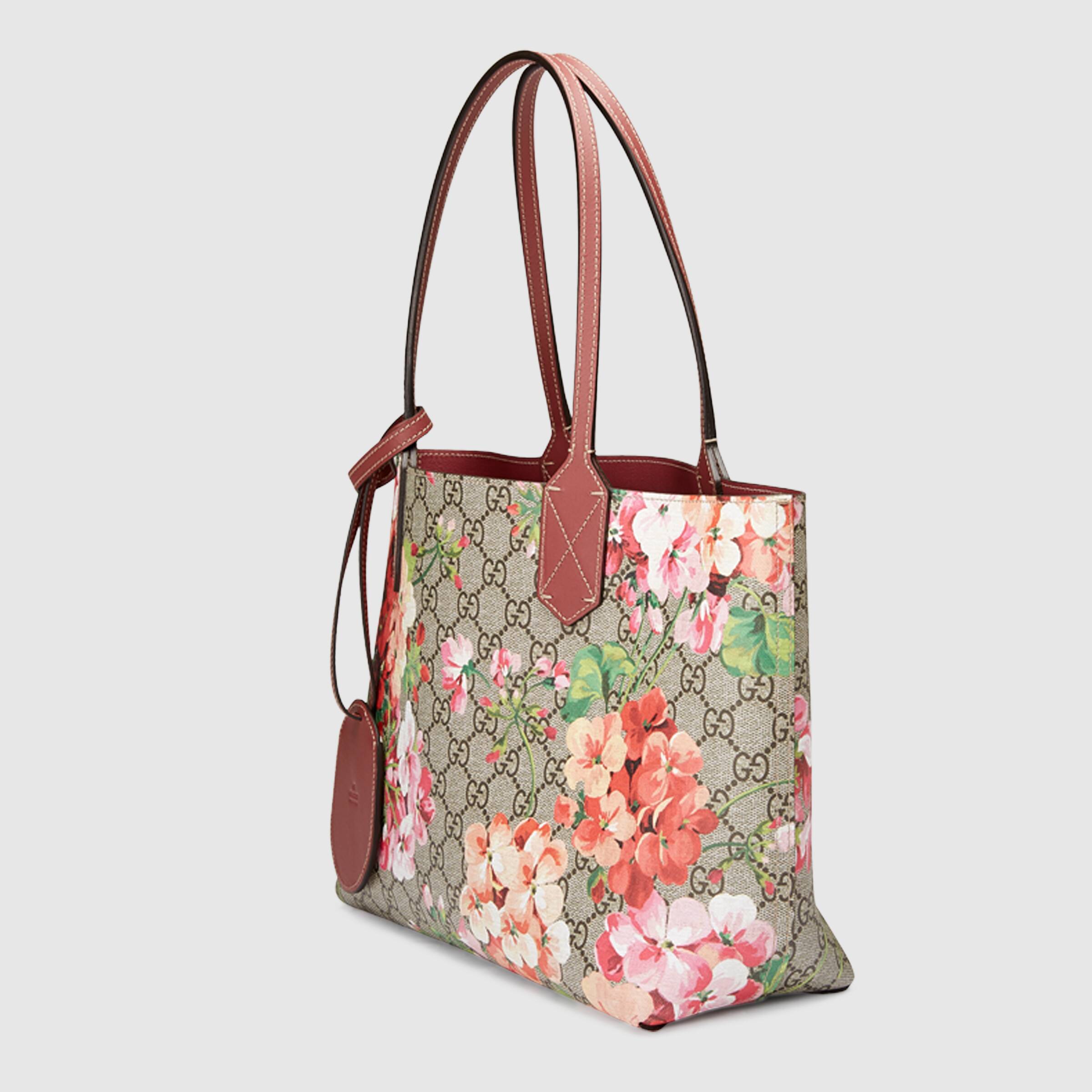 Gucci GG Blooms Reversible Tote Bag - Luxury Designer Handbag for Women, Fashionable Shoulder Bag & Work Tote - Perfect for Office, Travel & Everyday Use
