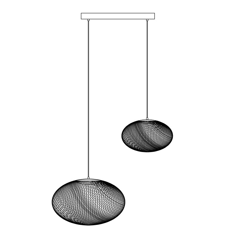 Modern Metallic Meshwork Pendant Light - Industrial Chic Ceiling Lamp for Dining Room, Kitchen Island & Living Room Decor