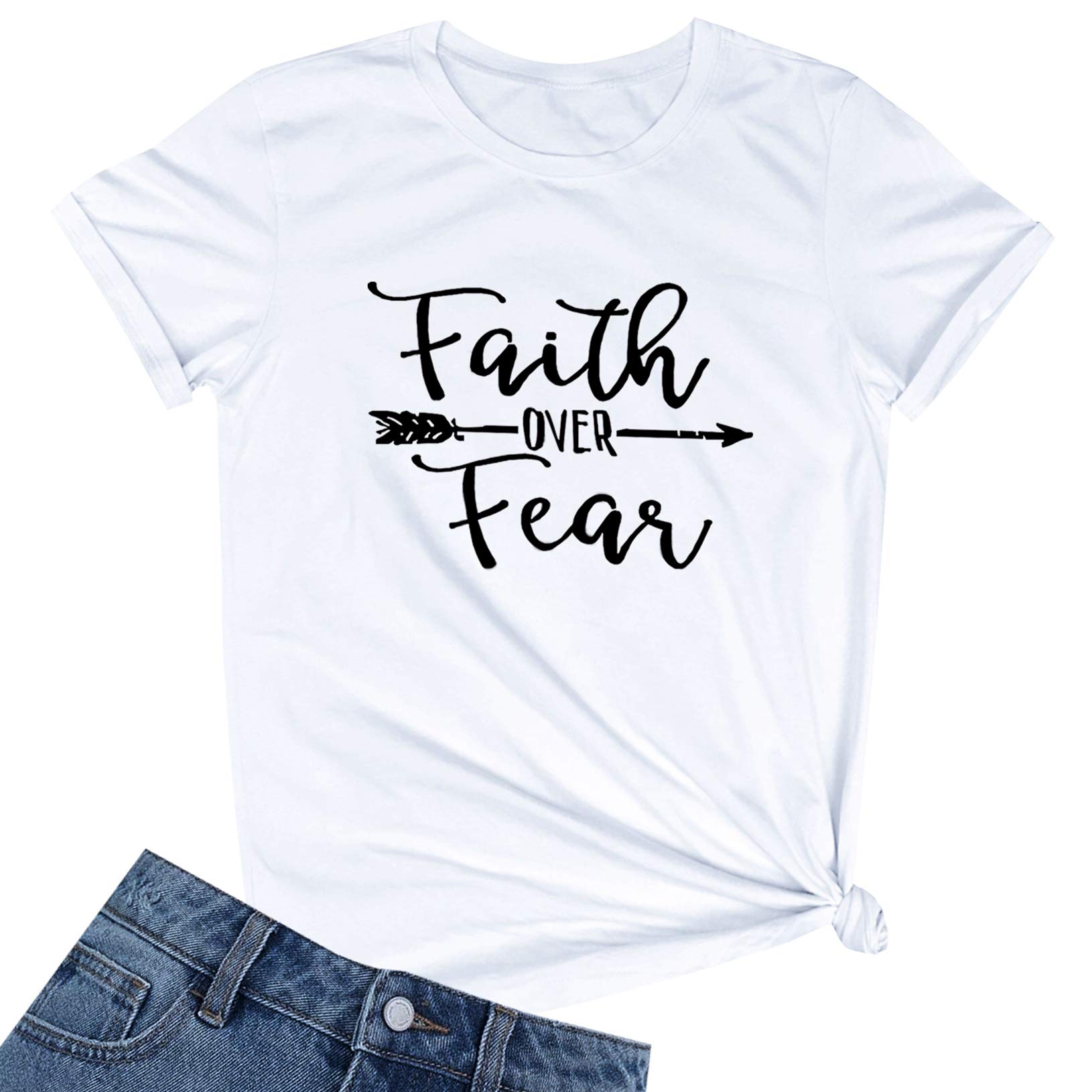 BLACKOO Women's Cute Graphic T-Shirt - Stylish Junior Tops for Casual Wear, Outfits & Everyday Fashion