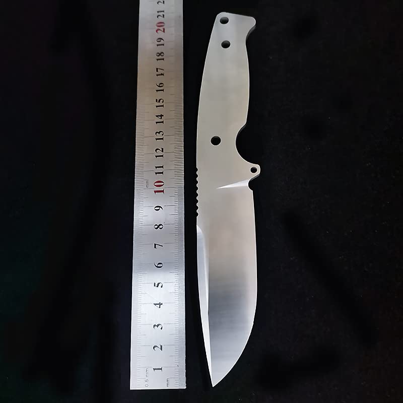 DIY Knife Making Kit - 1095 High Carbon Steel Blade, Pins & Handle Scales - Perfect for Woodworking, Hunting & Outdoor Survival