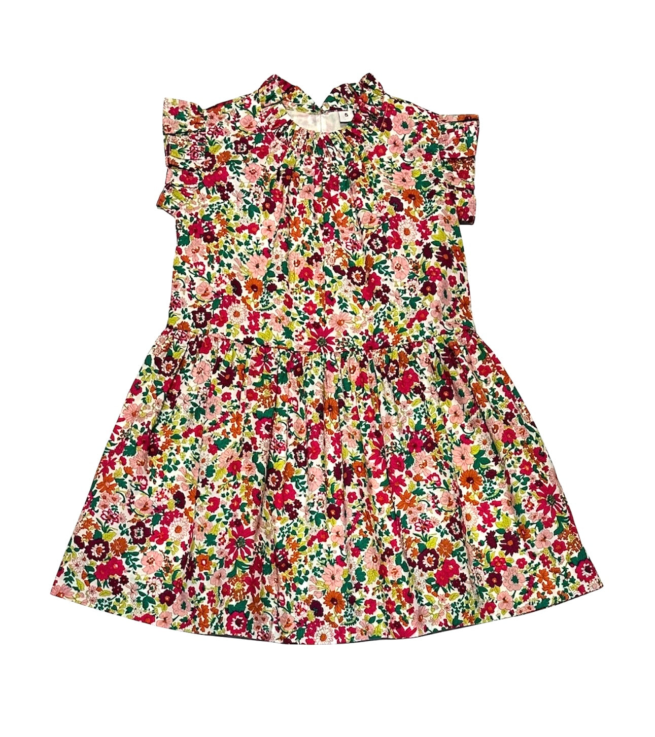 Kinsley Women's Drop Waist Fuchsia Floral Dress - Elegant Summer Dress for Parties, Weddings & Special Occasions