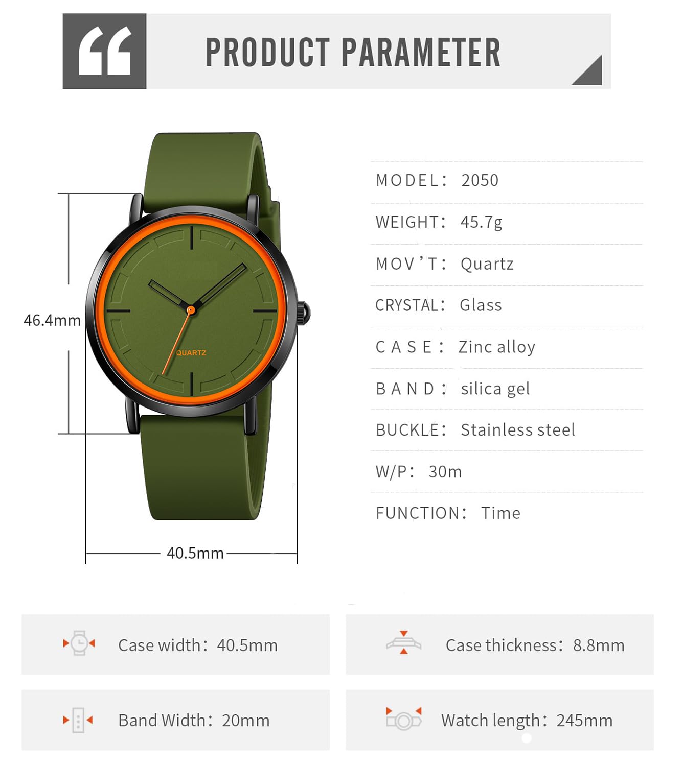 BESTKANG Fashion Analog Quartz Watch - Waterproof Silicone Strap Unisex Sports Watch for Men & Women | Perfect for Running, Swimming & Outdoor Activities
