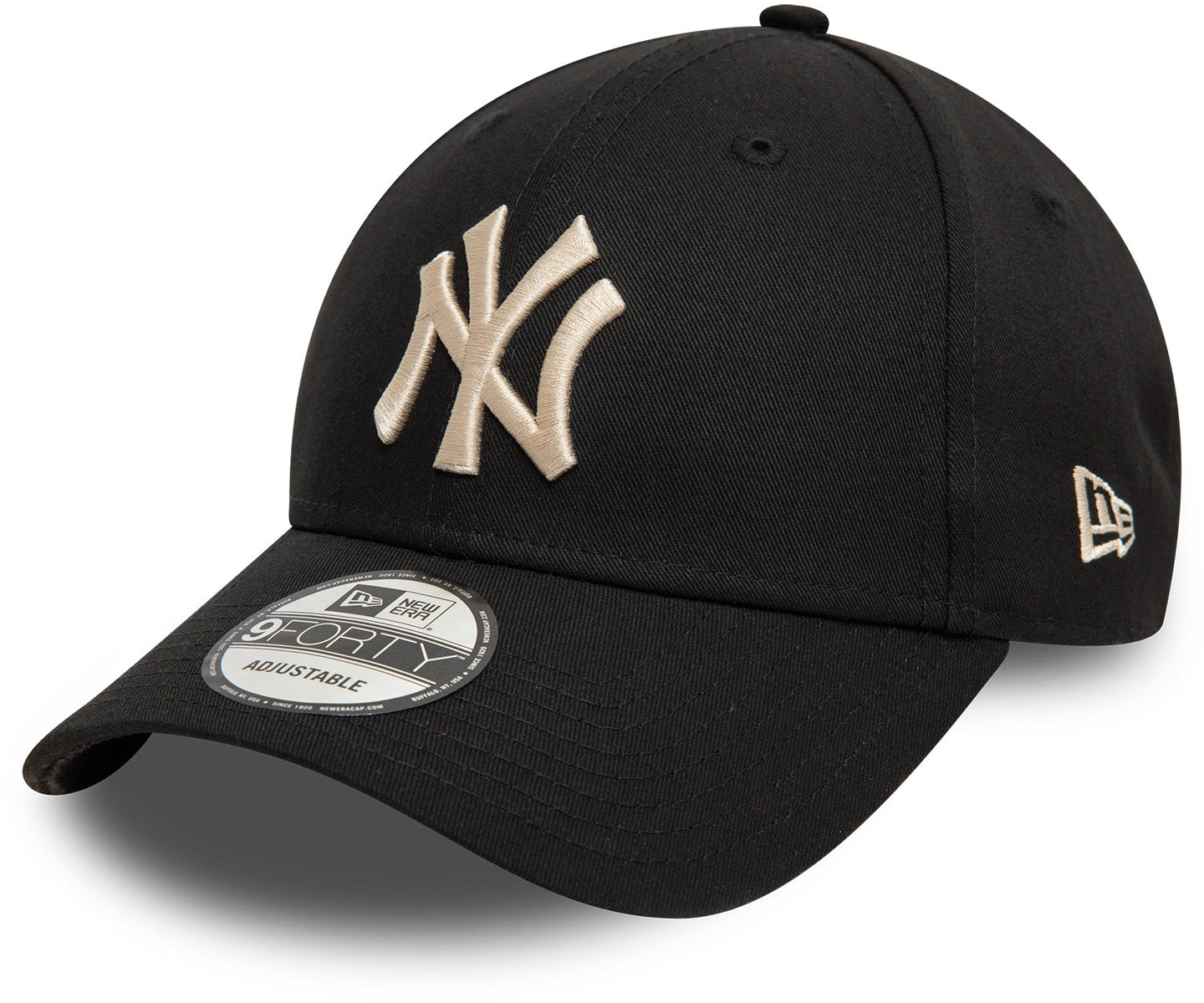 New York Yankees New Era 9Forty League Essential Black Baseball Cap - Adjustable Snapback Hat for Men & Women - Perfect for Baseball Games, Streetwear Fashion & Casual Outfits