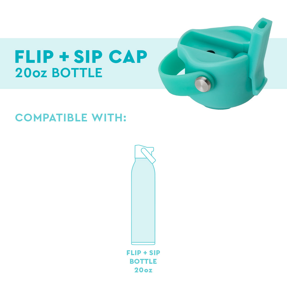 Aqua Flip + Sip Cap 20oz Leak-Proof Water Bottle - Perfect for Gym, Hiking & Outdoor Activities