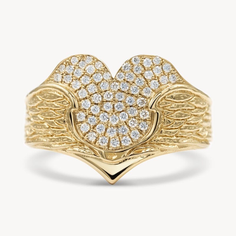 Untethered Heart Ring - Dainty Gold Heart Ring for Women, Minimalist Jewelry Gift for Her - Perfect for Valentine's Day, Anniversary & Everyday Wear
