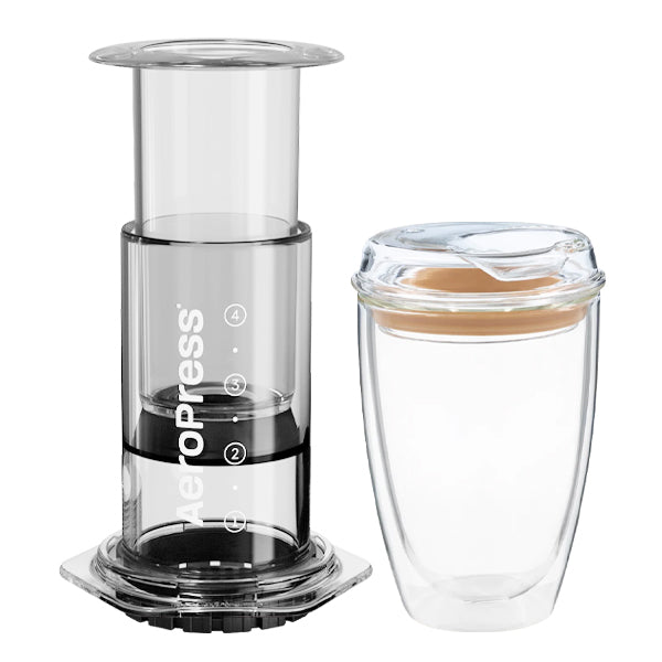 Aeropress Coffee Maker with Good Cuppa Bundle – Portable Espresso & Filter Coffee Kit for Travel, Camping & Home Brewing