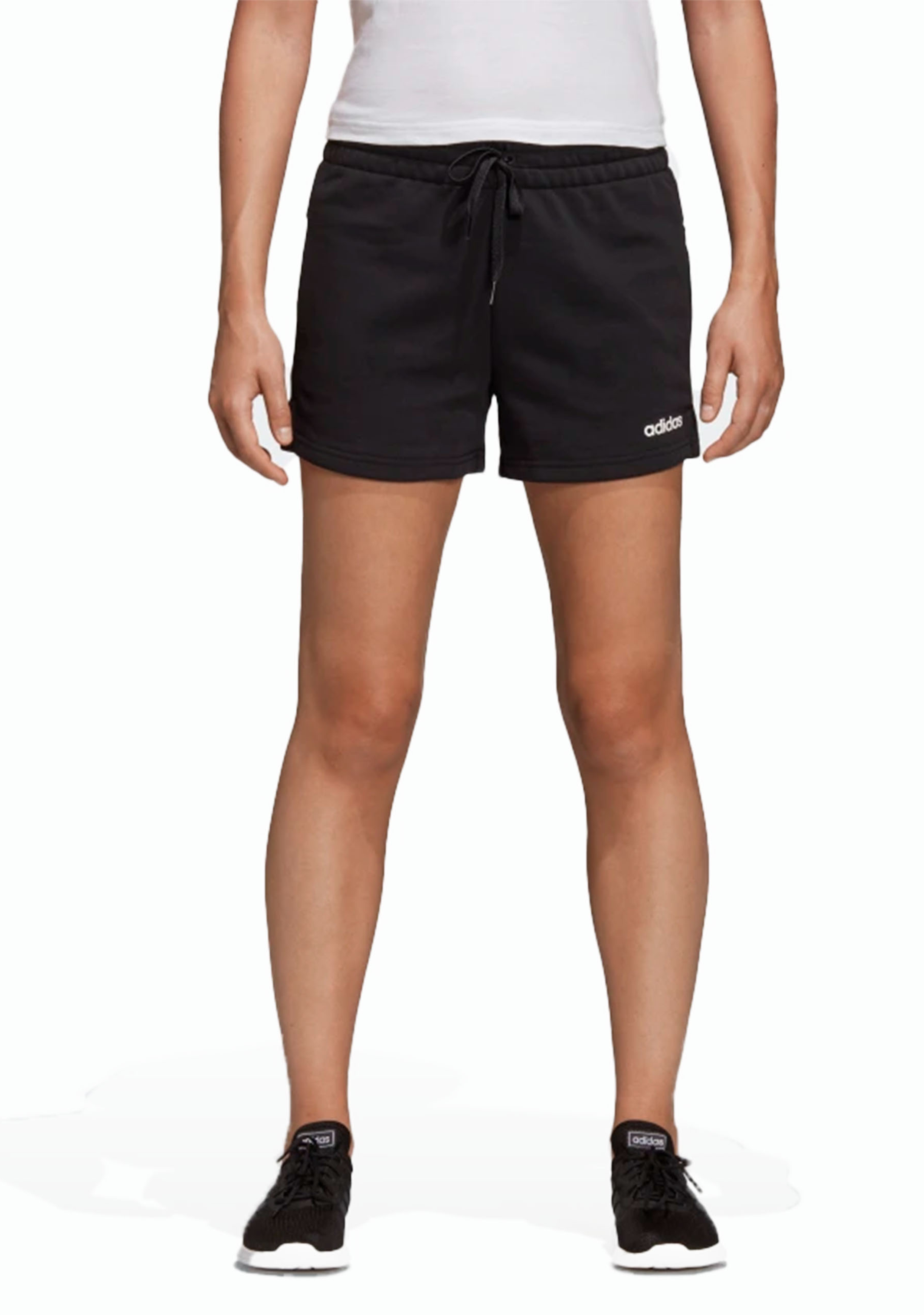 Adidas Women’s Essentials Solid Plain Workout Shorts - Comfortable Athletic Shorts for Running, Yoga & Gym