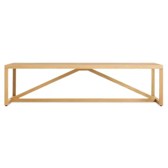 Modern Wooden Strut Coffee Table - Mid-Century Style Living Room Center Table for Home Decor | Perfect for Small Spaces, Apartments & Cozy Living Areas