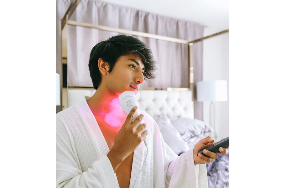 LightStim LED Light Therapy Device for Acne Treatment - FDA Cleared Blue & Red Light Therapy Mask for Clear Skin - Perfect for Home Skincare Routine & Acne Relief