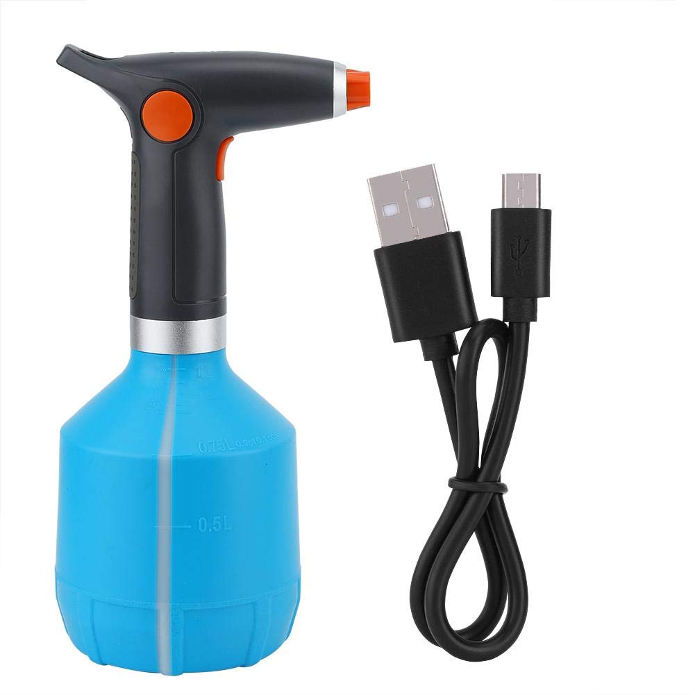 LetCart Electric Spray Bottle - USB Rechargeable Plant Watering Tool for Indoor/Outdoor Flowers, Gardens & Houseplants (Light Blue) | Perfect for Misting, Cleaning & Hydrating Plants